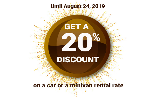 20% discount car rental 